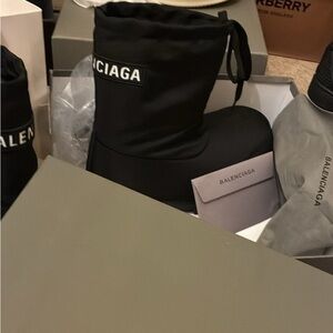 Balenciaga Black Platform Booties